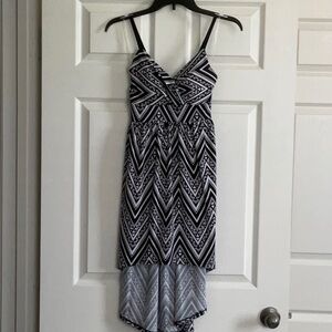 Women’s new black and white sun dress, size S.